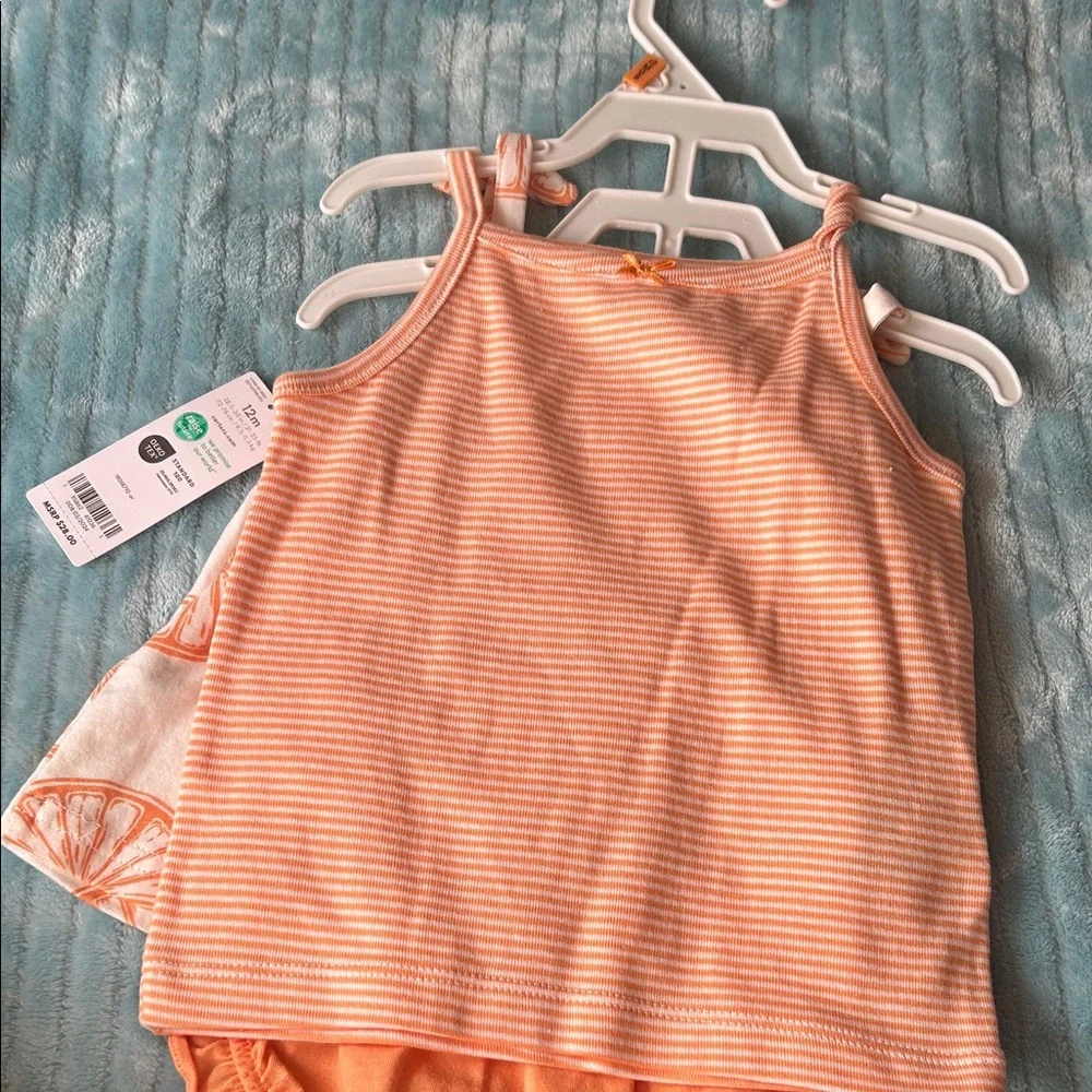 Carter's Orange Citrus Diaper Cover Set